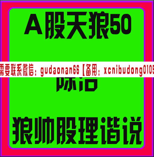 a股天狼50陈浩狼帅股理谐说视频课程