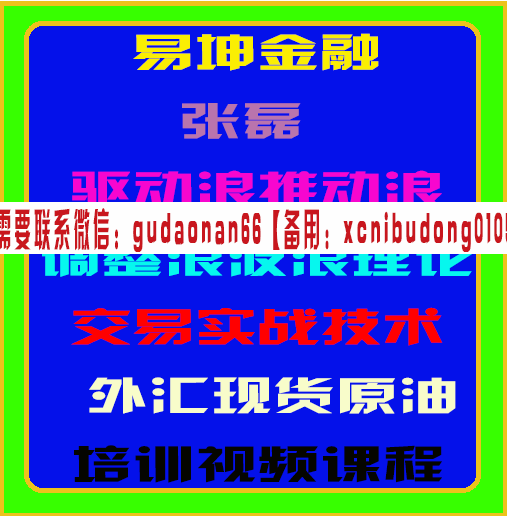 易坤金融孤狼张磊驱动浪推动浪调整浪波浪理论交易实战技术外汇原油期货培训视频