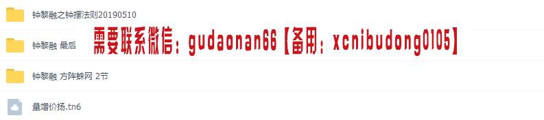 2019年仟和亿 钟黎融 之钟摆法则 方阵蛛网 最后之武 全套视频教